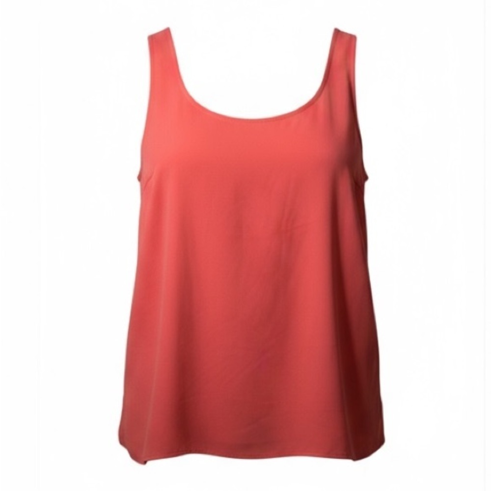 BB Dakota Plus Size Women's Coral Sleveless Top with Lace Detail